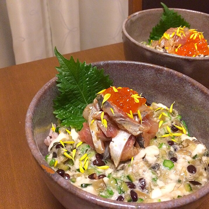 《だし》でお手軽＊3種のネバネバ丼